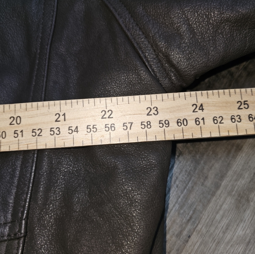 Vintage Cougar Men's Brown Leather Bomber Jacket, Size Large - Picture 7 of 15